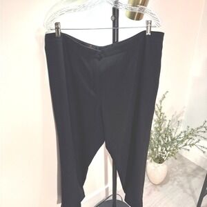 Escada wool pant 46 women's everyday luxury plus size fair straight‎ leg pockets